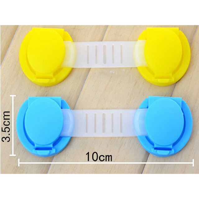 1 PCS Safety Plastic Children Protection Lock Cabinet Door Drawers Refrigerator Toilet Blockers Kids Baby Care Safety Lock Strap