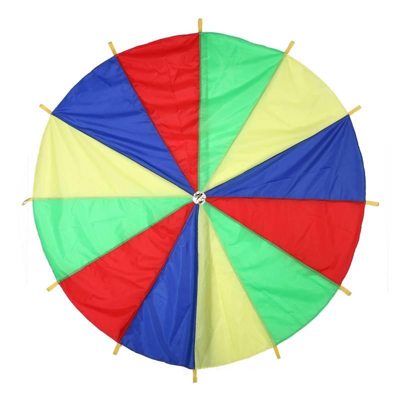 1 Pc 2m Child Kids Sports Development Outdoor Rainbow Umbrella Parachute Toy Jump-sack Ballute Play Parachute - Supply Epic