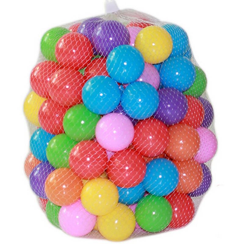 100pcs/lot Eco-Friendly Colorful Soft Plastic Water Pool Ocean Wave Ball Baby Funny Toys Stress Air Ball  Outdoor Fun Sports