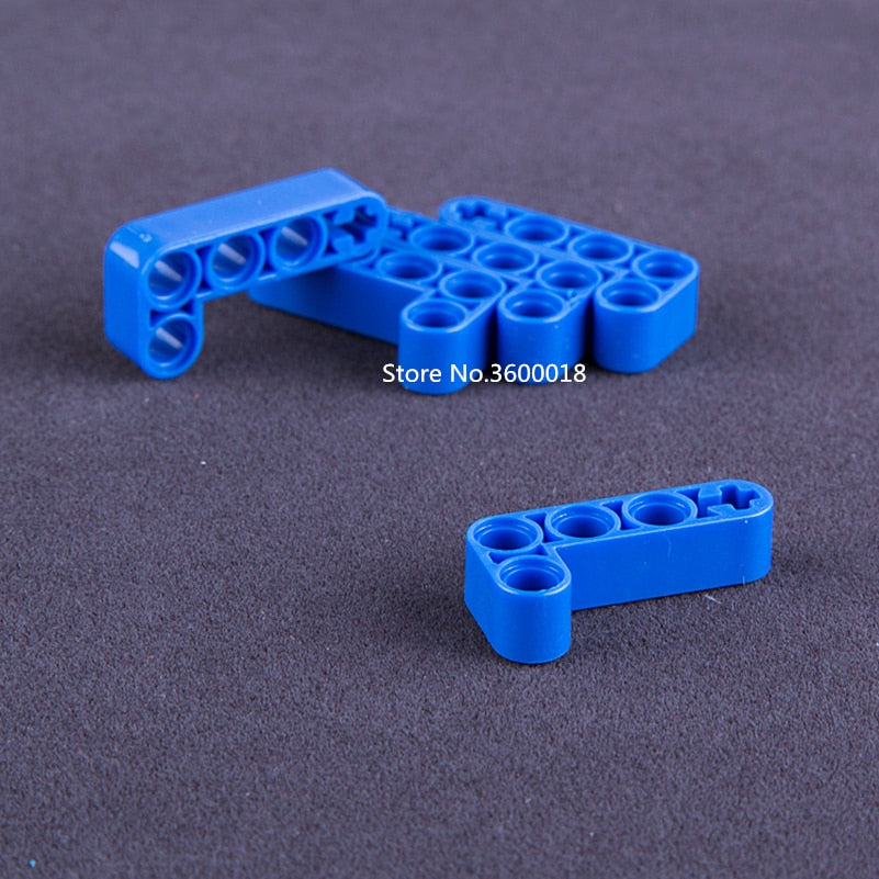 10pcs/lot Liftarm Decool Technic parts mechanical 2x4L Compatible with legos 32140 DIY  MOC blocks Assemble Particles brick set