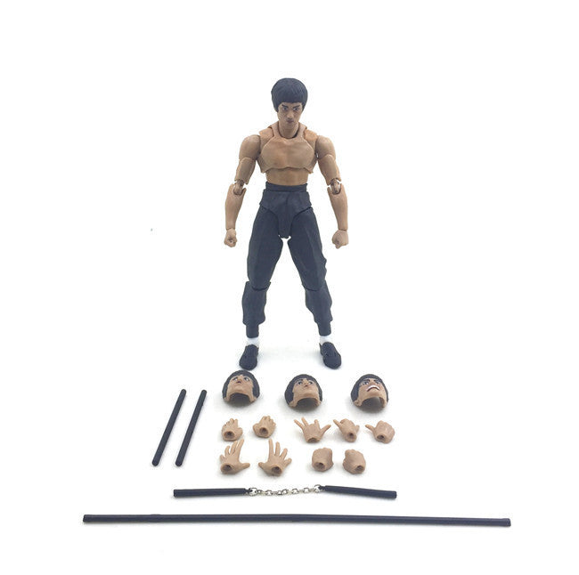 13.5cm Anime figure Bruce Lee 2th generation Bruce Lee movable action figure collectible model toys for boys