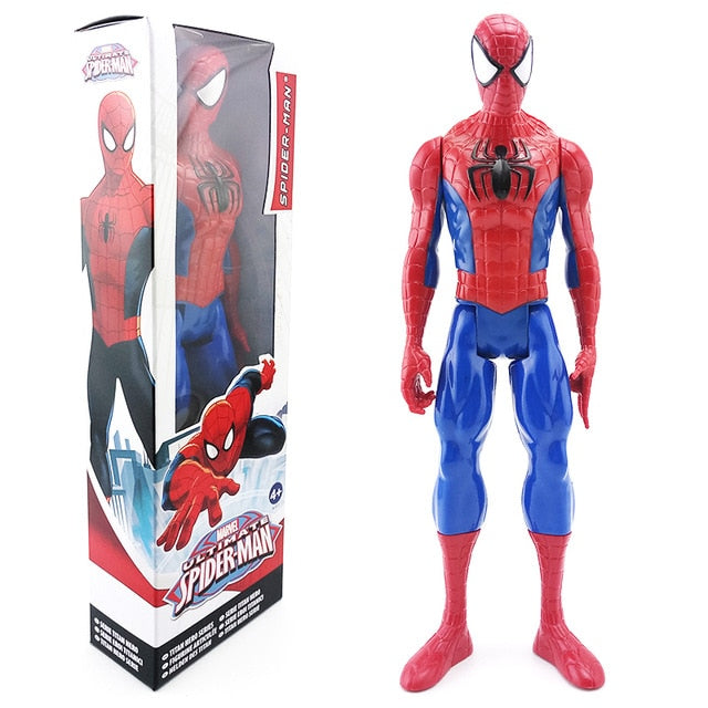 30cm Marvel Avengers Toys Boxed Spiderman Captain America Thor Venom Iron Patriot Wolverine Action Figure Toy Dolls Boys Gift