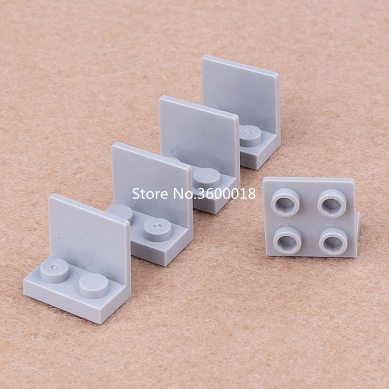 40pcs/lot Compatible legos 99207 Bracket 1x2 -2x2 MOC Brick DIY block set Compatible With Other Assembles Particles
