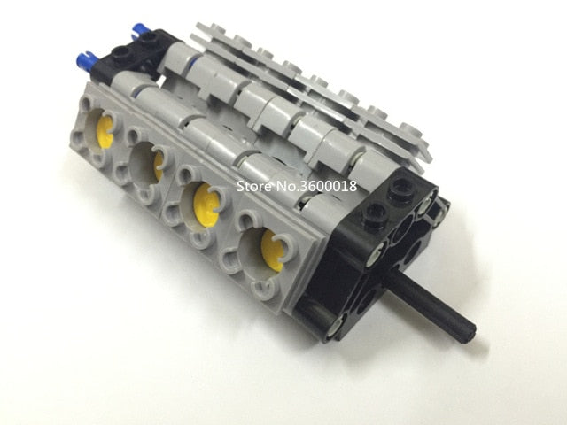 55pcs/lot Decool Technic parts mechanical compatible legos V8 Engine components parts pack MOC DIY blocks bricks parts set