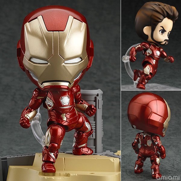 Anime Marvel Nendoroid 545 Marvel IronMan Super Hero Iron Man Avengers 10cm Action Figure Toys