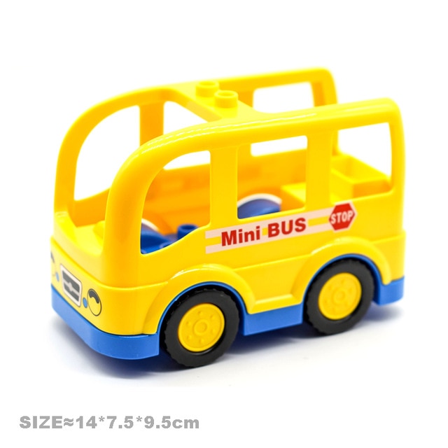 Car Aircraft Model Big Building Blocks Engineering Vehicle Accessories Bus Helicopter Compatible brick Traffic Set Children Toys