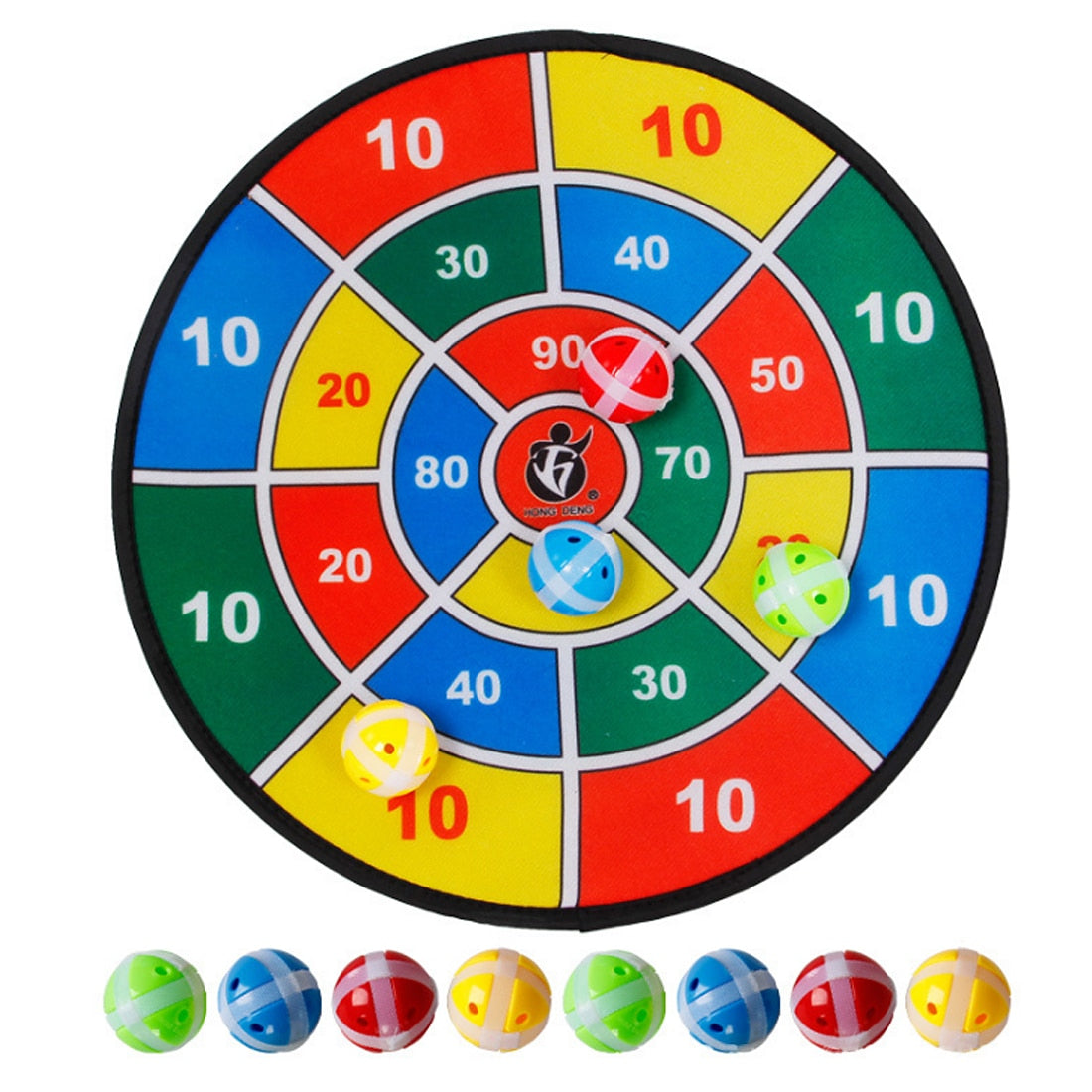 Children Indoor Outdoor Sport Toys Parent-child Game Safety Flannelette Dart Board With Balls Educational Toys