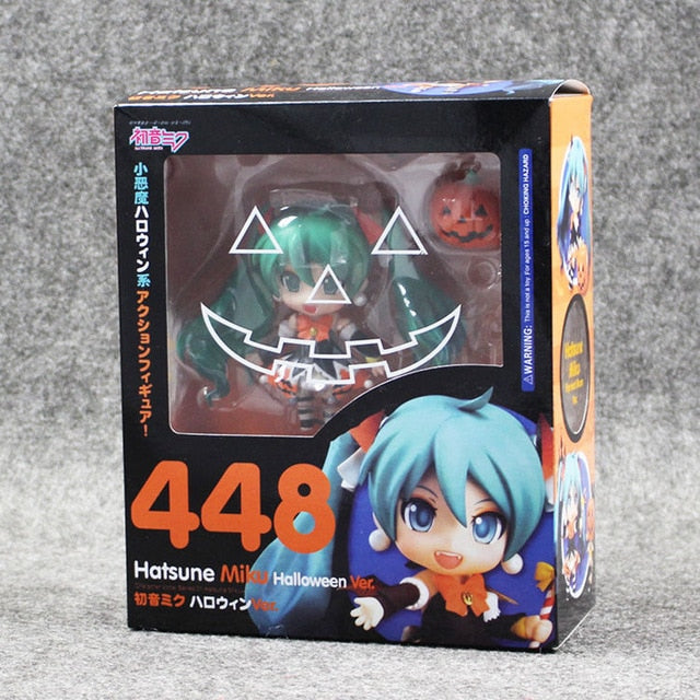 Color box Hatsune Miku Halloween Nendoroid 448 PVC Action Figure Model Collection Toy 4" 10CM