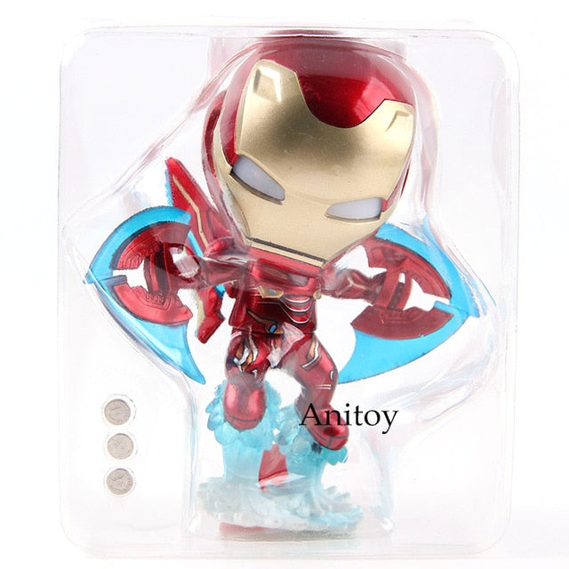 Cosbaby Avengers Infinity War Iron Man Mark L MK 50 with LED Light Bobble Head Action Figure PVC Collectible Model Toy