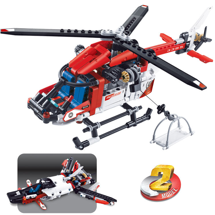 DECOOL TECHNIC  Compatible legoly technic 42092 RESCUE HELICOPTER City Model Building Blocks bricks toys for childrens Gifts