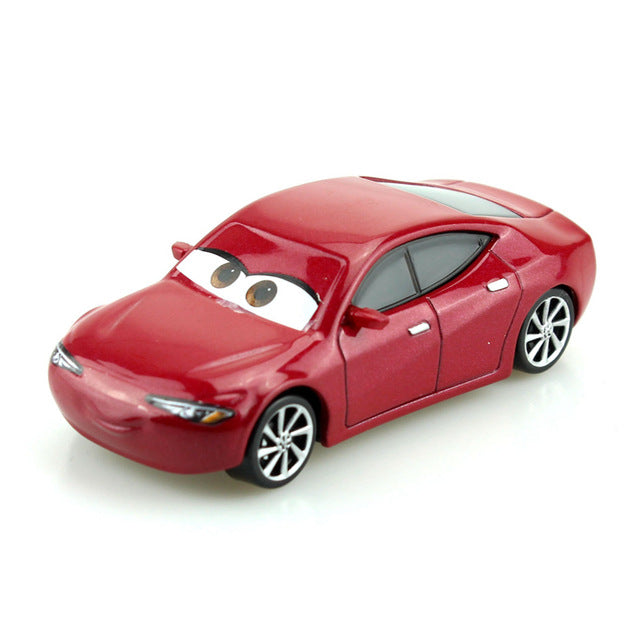 Disney Pixar Cars 2 Speed McQueen 1:55 Scale Diecast Metal Alloy Modle Cute Toys For Children Gifts Anime Cartoon Kids Dolls