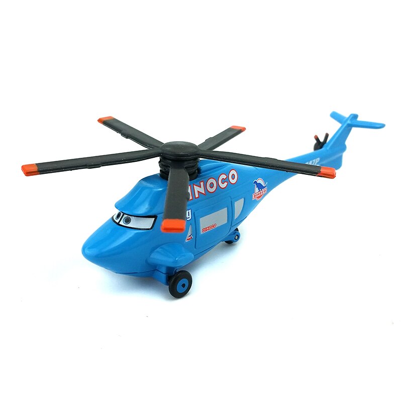 Disney Pixar Cars Dinoco Helicopter Metal Diecast Toy Car 1:55 Loose