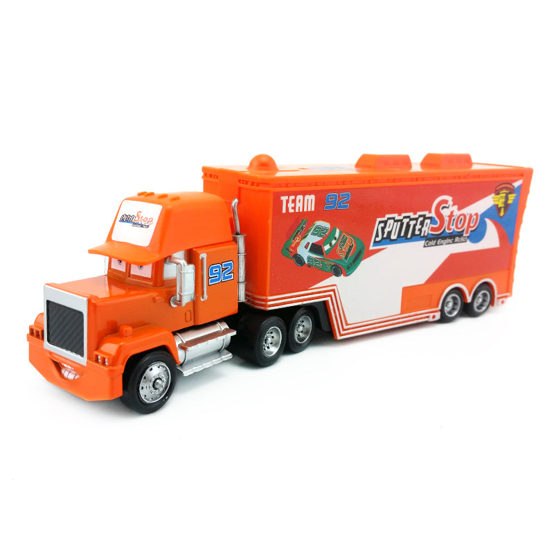 Disney Pixar Cars Mack No.92 Sputter Stop Truck Diecast Toy Car Loose 1:55