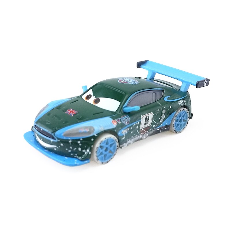 Disney Pixar Cars Russian Ice Cup Racer Nigel Gearsley 1:55 Diecast Metal Alloy Toy Car Model Loose Kid Gift