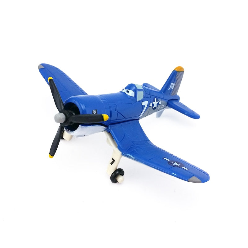 Disney Pixar Planes No.7 Skipper Metal Diecast Toy Plane 1:55 Loose