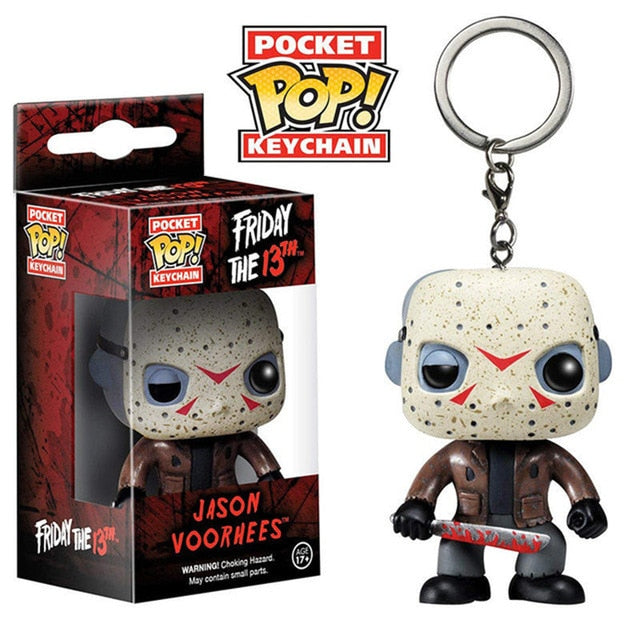 Funko POP Pocket Keychain Toy Jason VS Freddy Action Figures Toys