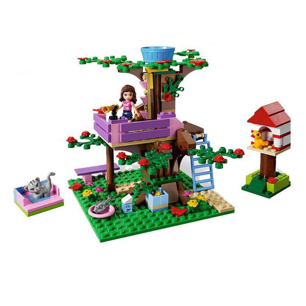 Girl Friends Series Olivia Tree House Interlocking Building Block Toys For Girls