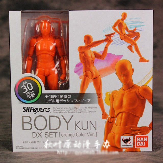 BODY KUN / BODY CHAN BJD Grey Color Ver. Black DX Set PVC Action Figure Collectible Model Toy