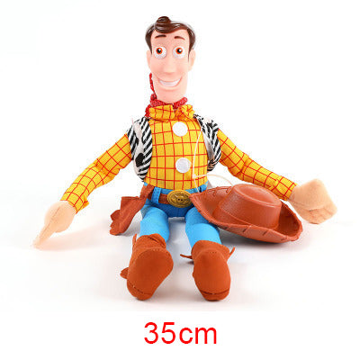 Toy Story Sherif Woody Buzz Lightyear Car Dolls Plush Toys Outside