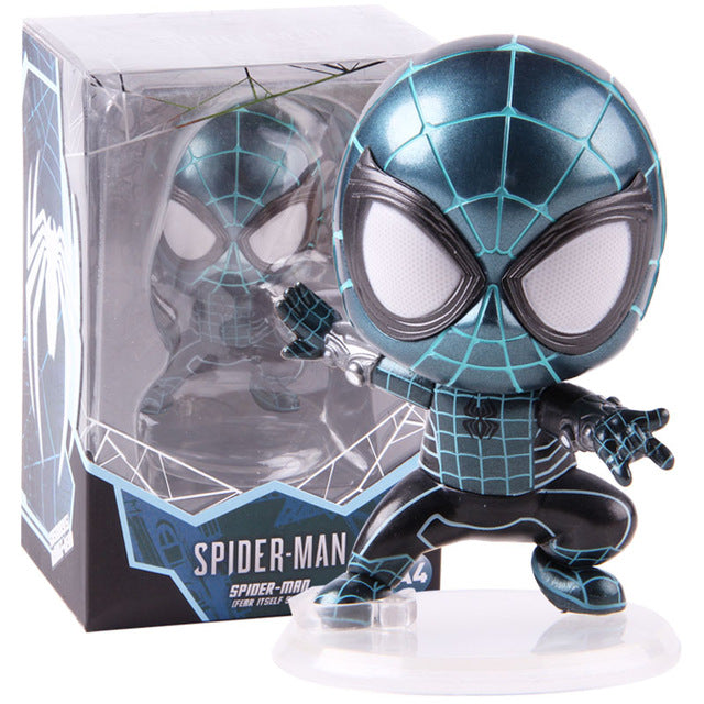 Avenger Cosbaby Spiderman Fear Itself Suit Bobble Head Avenger Spider Man Action Figure Collectible Model Toy