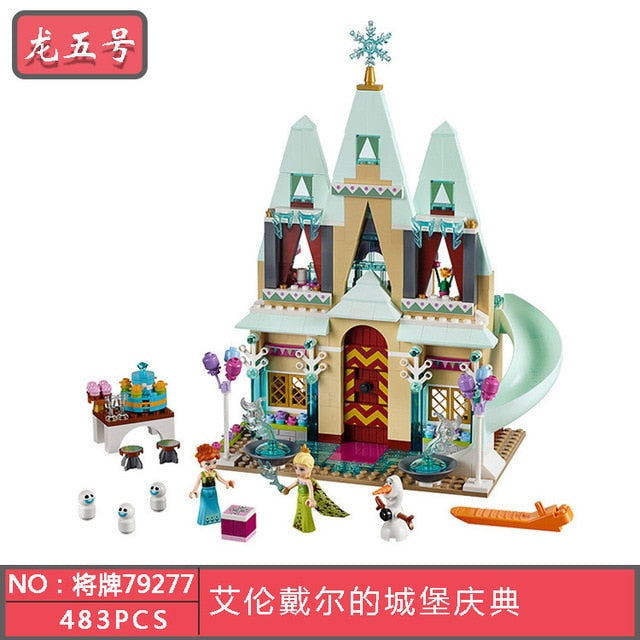 LELE79277 JG303 Castle Celebration Model Building Blocks Toys Hobbies For Children Compatible Legoings Girls Friends 41068 Gifts