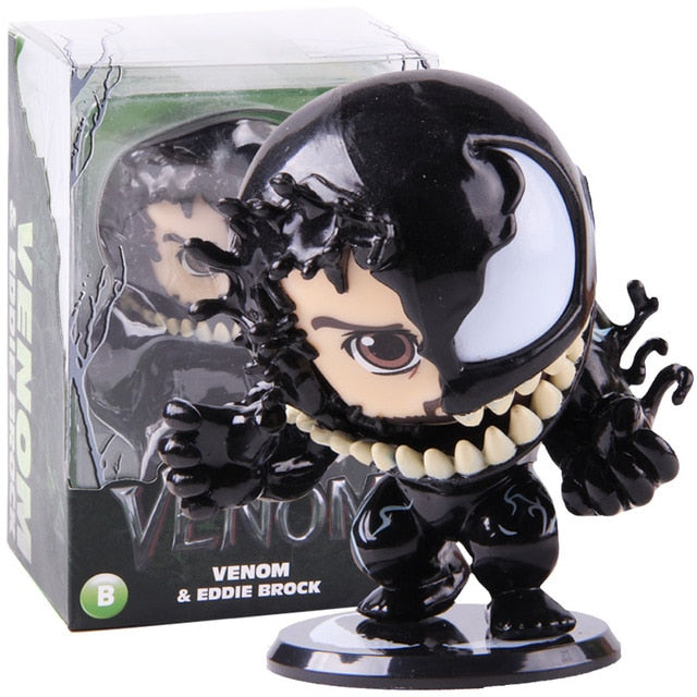 Marvel Venom Eddie Brock Bobble Head Doll PVC Venom Action Figure Collectible Model Toy