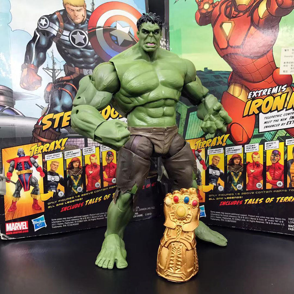 Marvel Legends Super Hero The Avengers Movie Series Hulk w/ Infinity Gauntlet Loose Action Figure