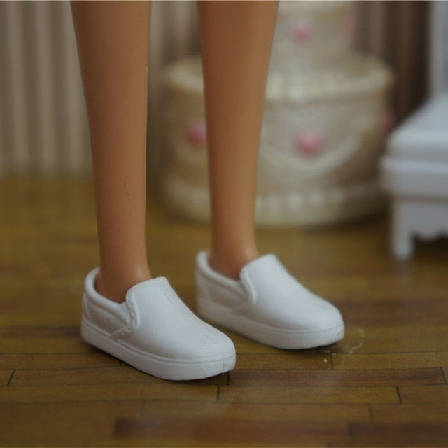 1 pair Doll Shoes and Accessories Flats Fashion shoes for Barbie Doll 1/6