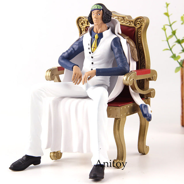 One Piece Kprusoian Borsalino Aokiji Kuzan Navy Headquarters Senior General Action Figure PVC Collection Model Toys for Boys