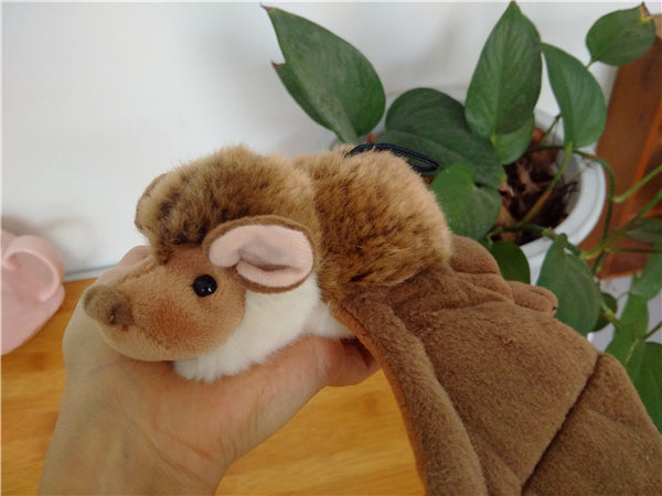 Original Kttis Hog-nosed Bat Simulation Animal Soft Stuffed Plush Toy Doll Children Baby Birthday Gift