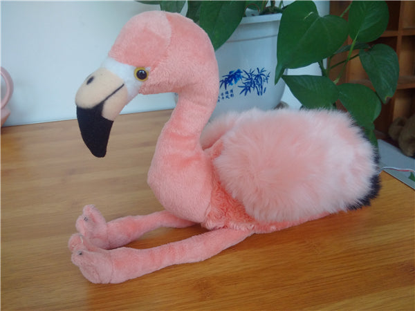 Original Lifelike Flamingo Pink Bird Simulation Animal Soft Stuffed Plush Toy Doll Children Baby Birthday Gift