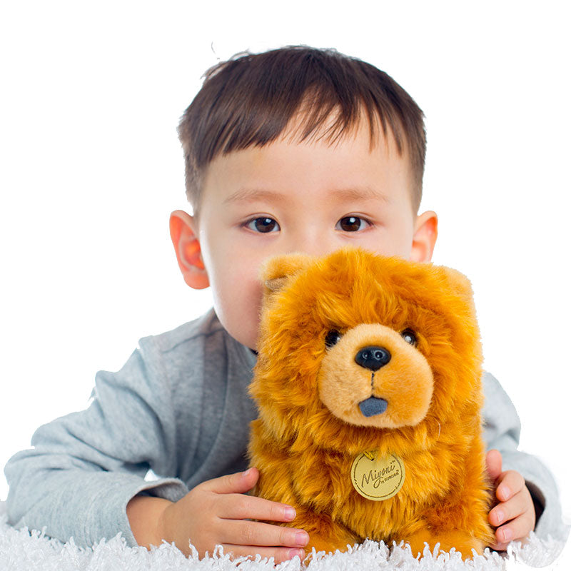 Original Simulation Dog Pet Chow Chow Soft Stuffed Animal Plush Toy Doll Birthday Gift Children Baby Gift