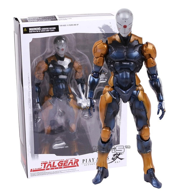 Play Arts Kai Metal Gear Solid Cyborg Ninja Gray Fox PVC Action Figure Collectible Model Toy