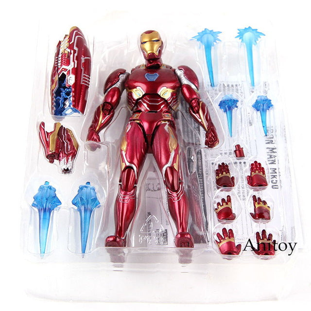 SHF Marvel Avengers Infinity War Action Figure Iron Man MK 50 Mark XLX PVC Collectible Model Toy