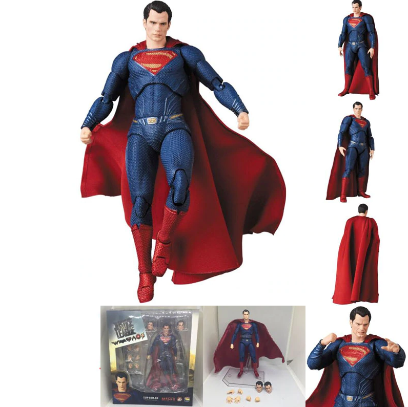 Mezco Batman vs. Superman One:12 Collective Superman Super Hero 6.5" Action Figure Toys for Boys