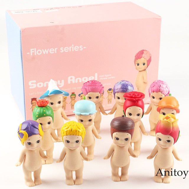 Sonny Angel Baby Flower Series Sky Color Series Sweets Mini PVC Figures Toys Dolls Christmas Birthday Gift