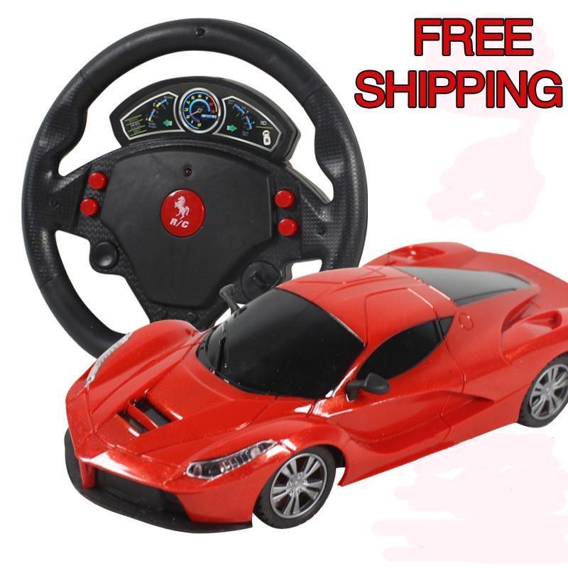 Mini 4 Channels steering wheel Electric Toy RC Car Gravity Sensing Remote Control Automobile Racing Car Toys High Speed Model