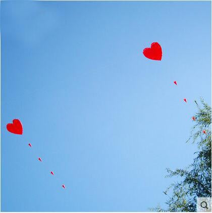5m soft heart kite with handle line outdoor flying toy large kite weifang kite factory love octopus