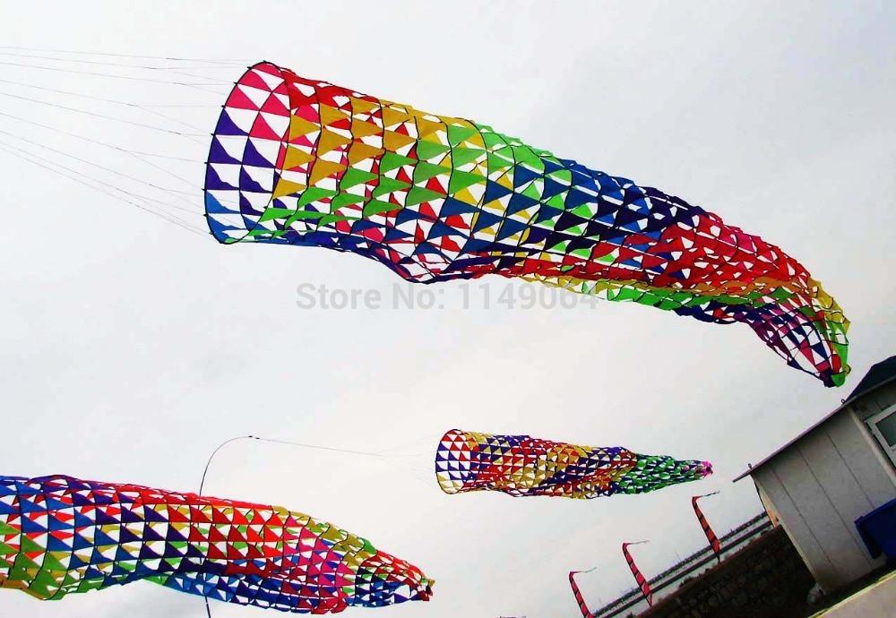 5m windsock kite large kite weifang chinese kite flying dragon hcxkite factory ripstop nylon fabric