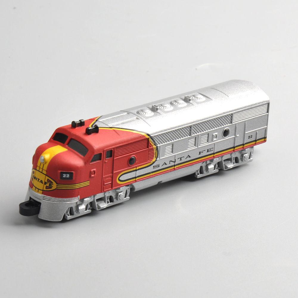 1/160 10cm 4" Diecast SANTA FE Train Model Collectible Vehicle Car Toy For Kid Gift