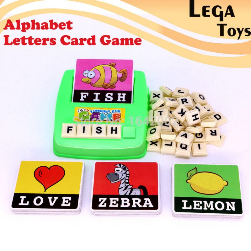 Alphabet Letters Figure Spelling Games Cards English Word Puzzle Children's Educational Toys Literacy Fun Early  learning toys