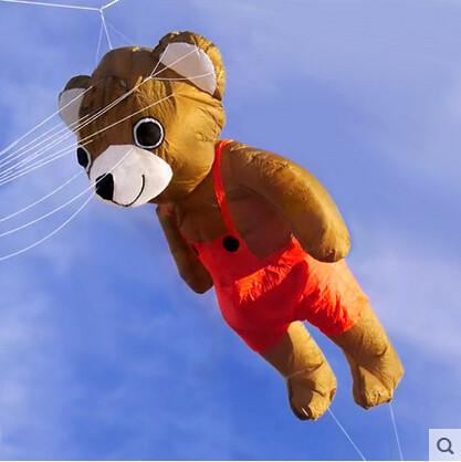 Nylon Cloth Power Bear Windsock For Pilot Kites Good Flying Kite Festival