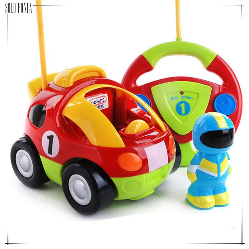 new Authentic children's cartoon remote control car race car hellokitty Doraemon baby toys Music Automotive Radio Control RC car