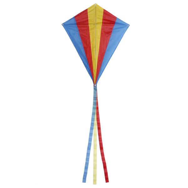 Outdoor Multicolor Triangle Rhombus Flying Kite With 30M Line Handle Line Board String Reel Outdoor Sport Easy to Fly