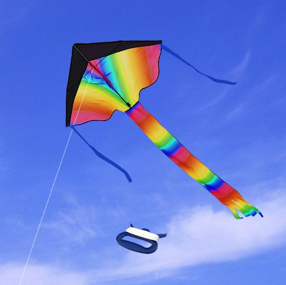 Huge Rainbow Kite for Kids - One of the Best Selling Toys for Outdoor Fun  Sports  - Perfect for Boys and Girls - Good F