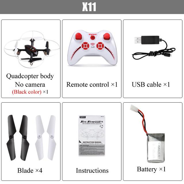 Syma X11 4CH 2.4GHz Mini Quadcopter without Camera HD Micro Drone Pocket Quadrocopter Aircraft RC Helicopter Kids Toys Dron