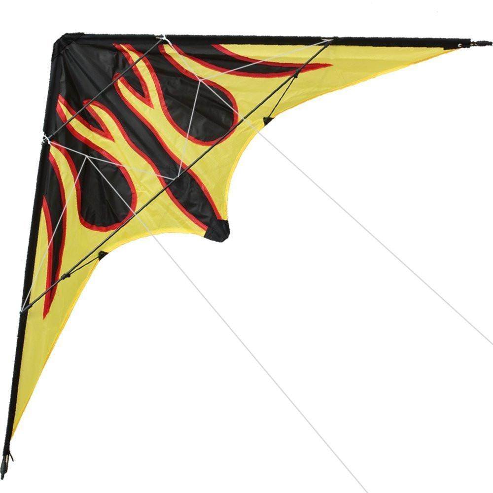 Outdoor Fun Sports  NEW  48 Inch  Dual Line Stunt  Kites  / Flame Kite  With Handle And Line Good Flying