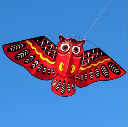 Bird Kites Owl Kite Easy Control With Handle Line Kid Kite String Outdoor Toys