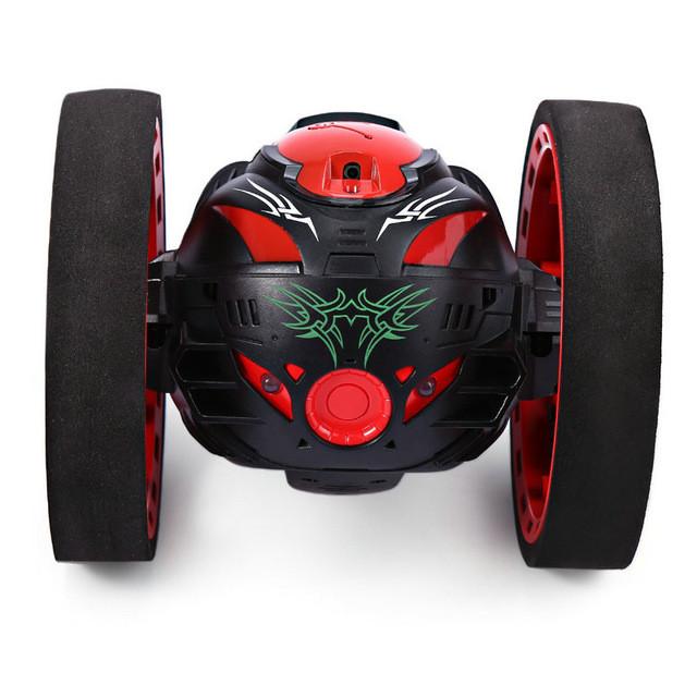 RC Car Mini Gifts PEG SJ88 2.4G Remote Control Toys Jumping Car 2 Second Rotation Bounce with LED Night Lights Toys