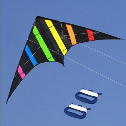 Outdoor Fun Sports  NEW  48 Inch  Dual Line Stunt  Kites  /Aurora Kite  With Handle And Line Good Flying